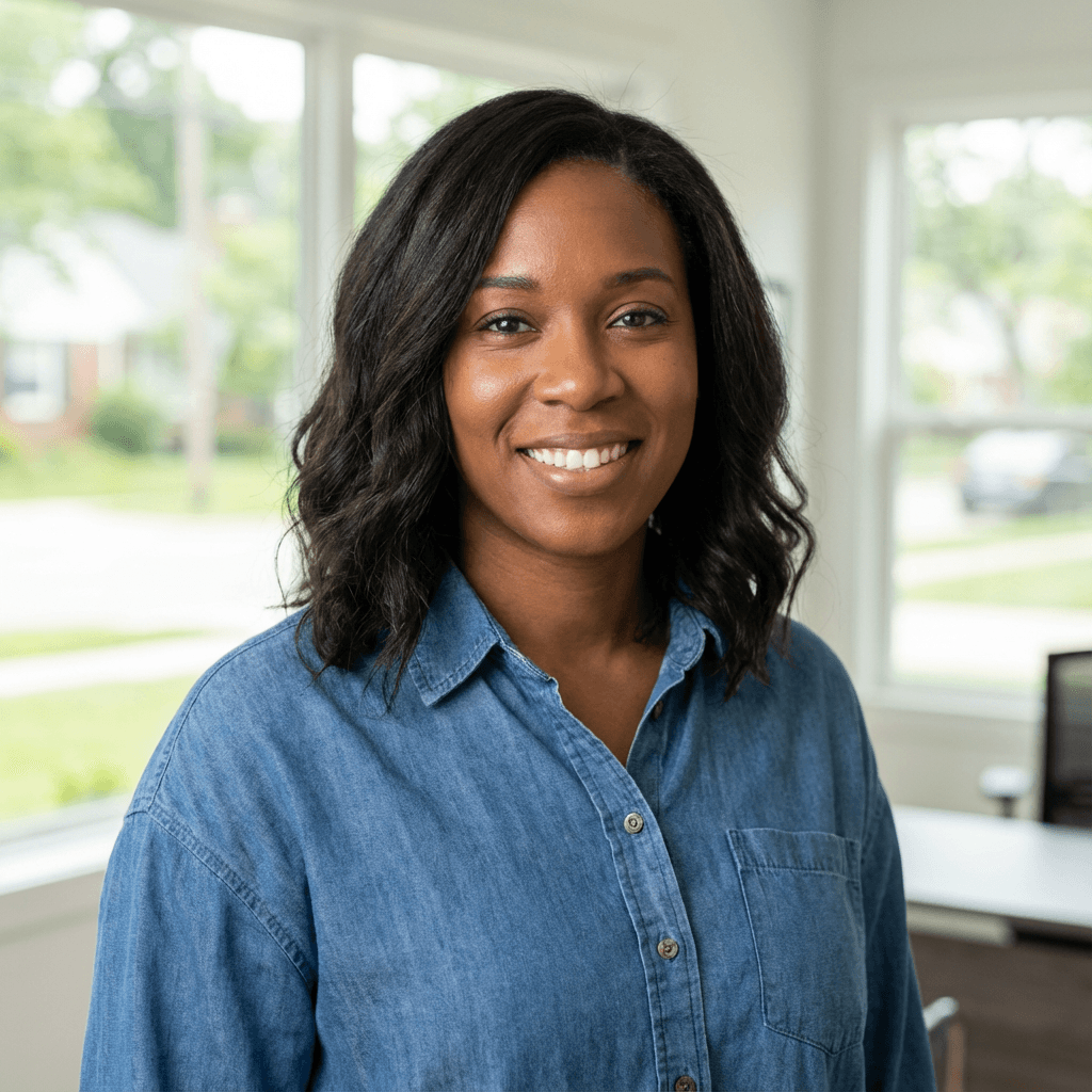 Female resident in her early 30s, Black